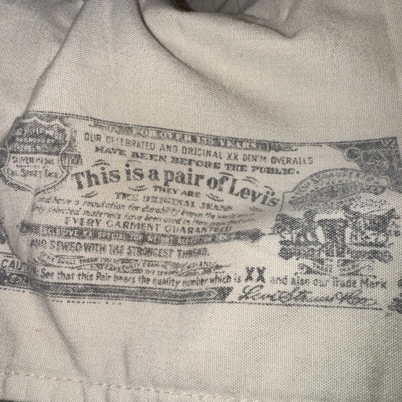 Levi's 501 Men’s Button-Fly Khaki Denim Jeans - Picture 6 of 7